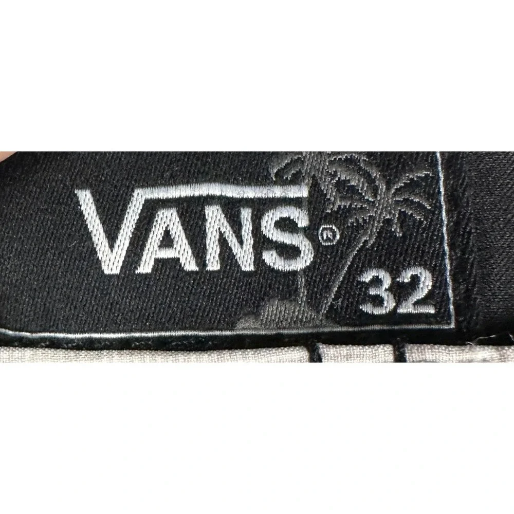 NEW Vans Swim Trunks Mens 32 Black Blue Tropical Floral Striped Board Shorts